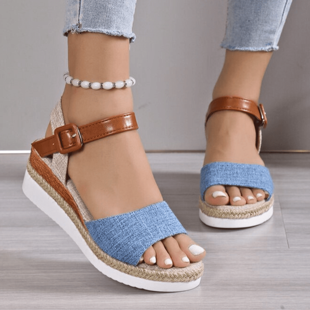 Daisy Wedge Sandals - Boncini