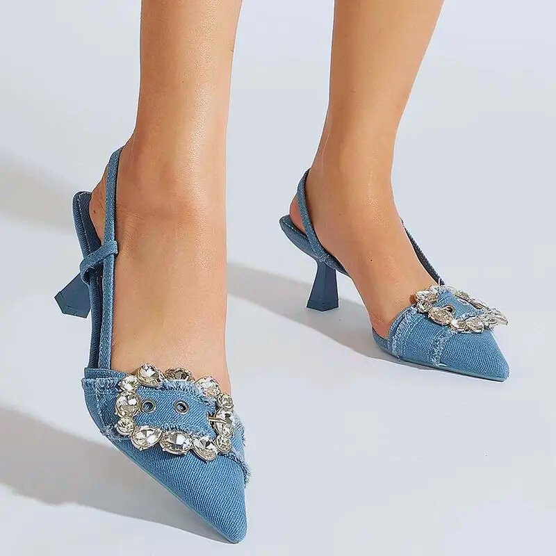 Delizia Denim Heels - Boncini