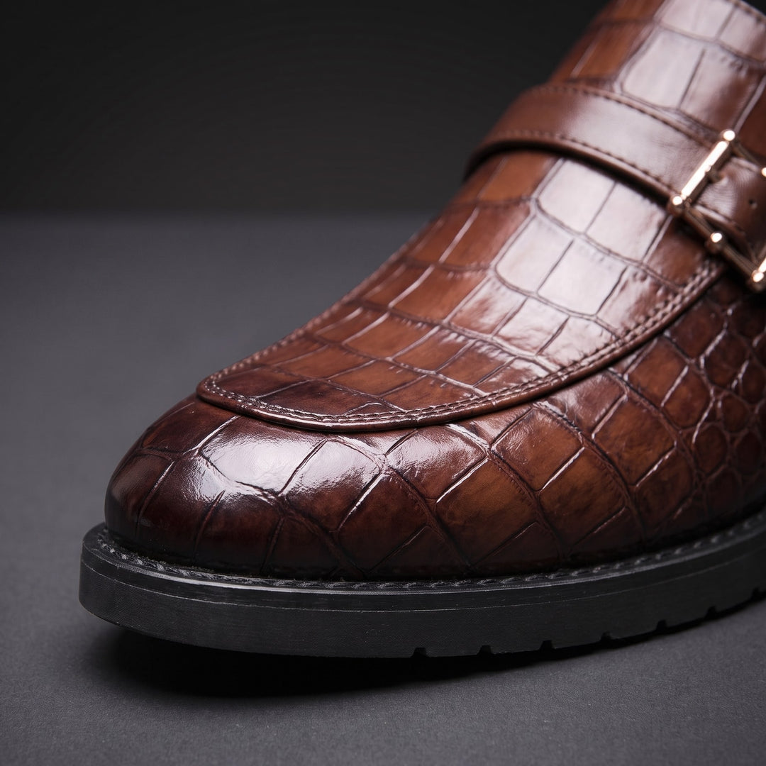 Gavino Croc Loafers