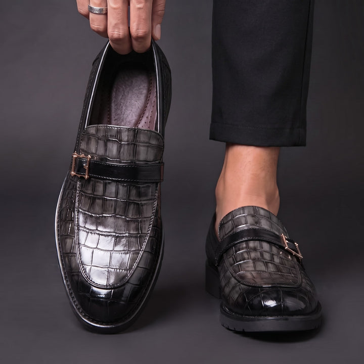 Gavino Croc Loafers