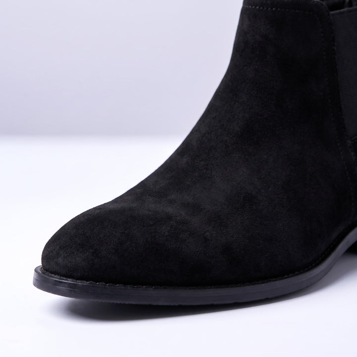 Halston Suede Chelsea Boots