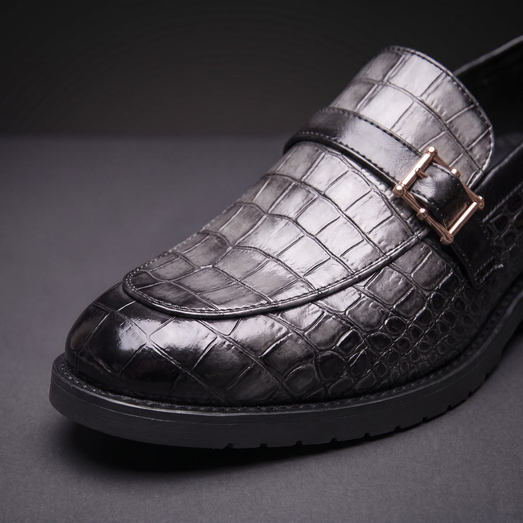 Gavino Croc Loafers