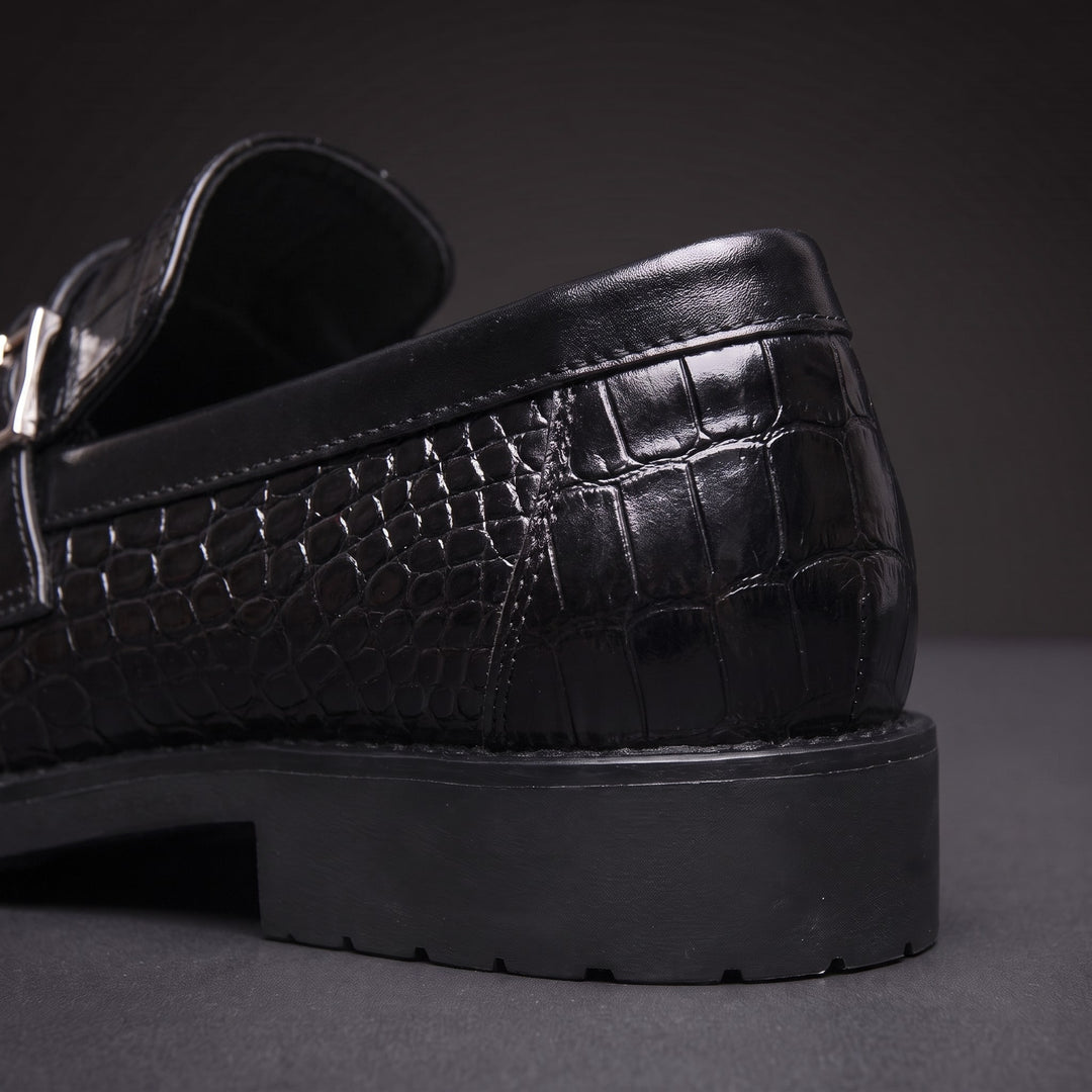 Gavino Croc Loafers