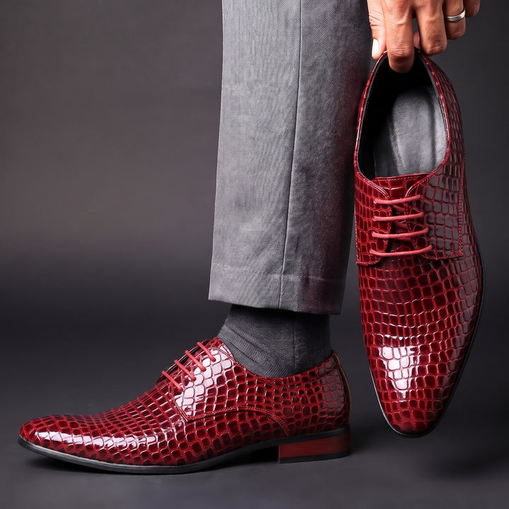 Cordova Croc Oxfords