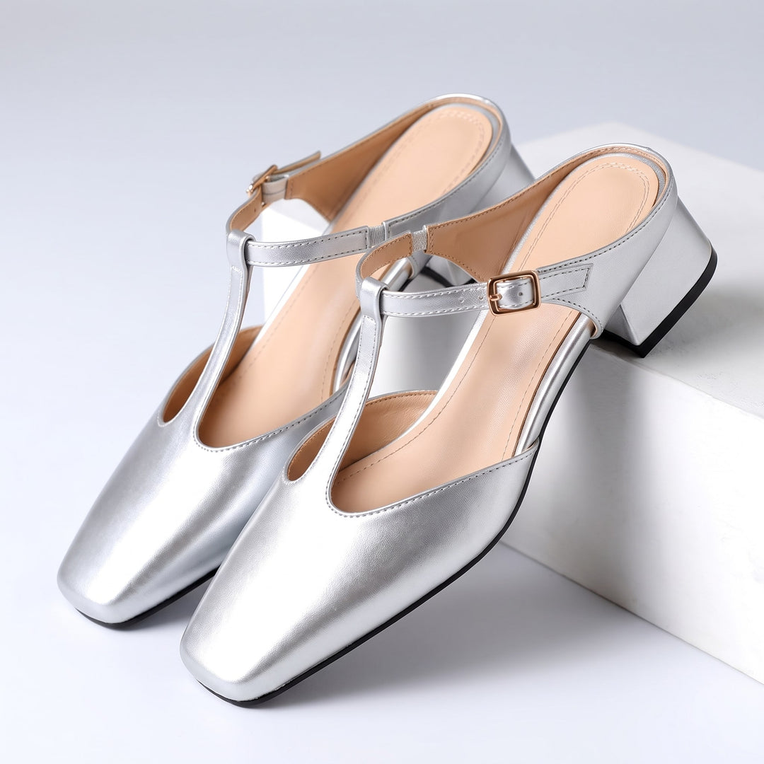 Celestine Metallic Heel
