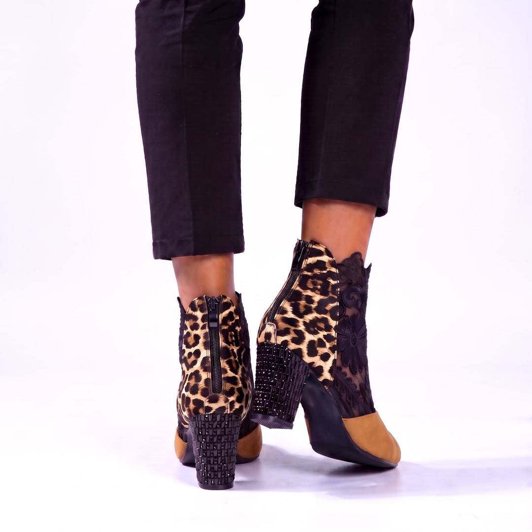 Vittoria Floral Ankle Boots