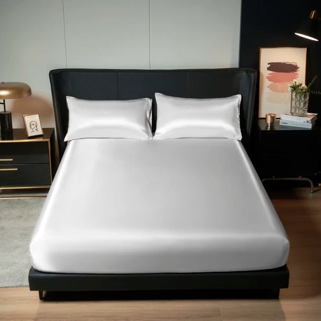 Savvy Satin Fitted Sheet Set - Boncini