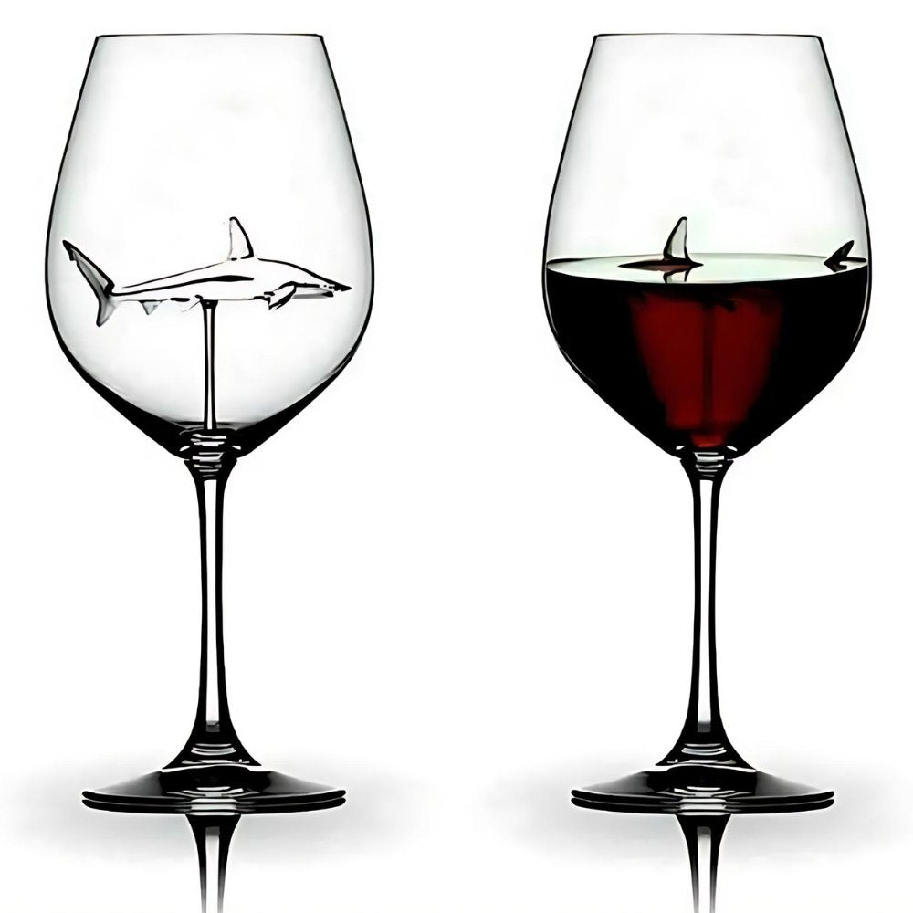 Shark Wine Glasses (Set of 2) - Aeon Avenue