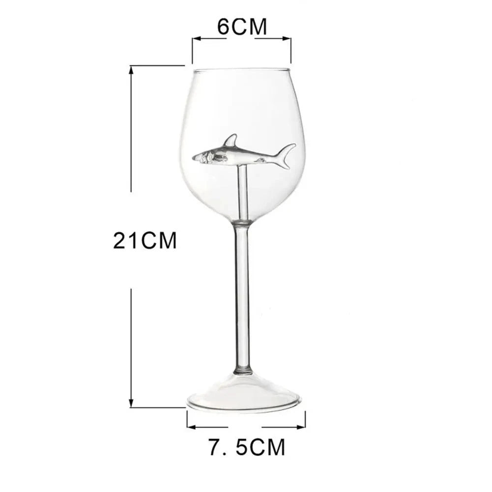 Shark Wine Glasses (Set of 2) - Aeon Avenue