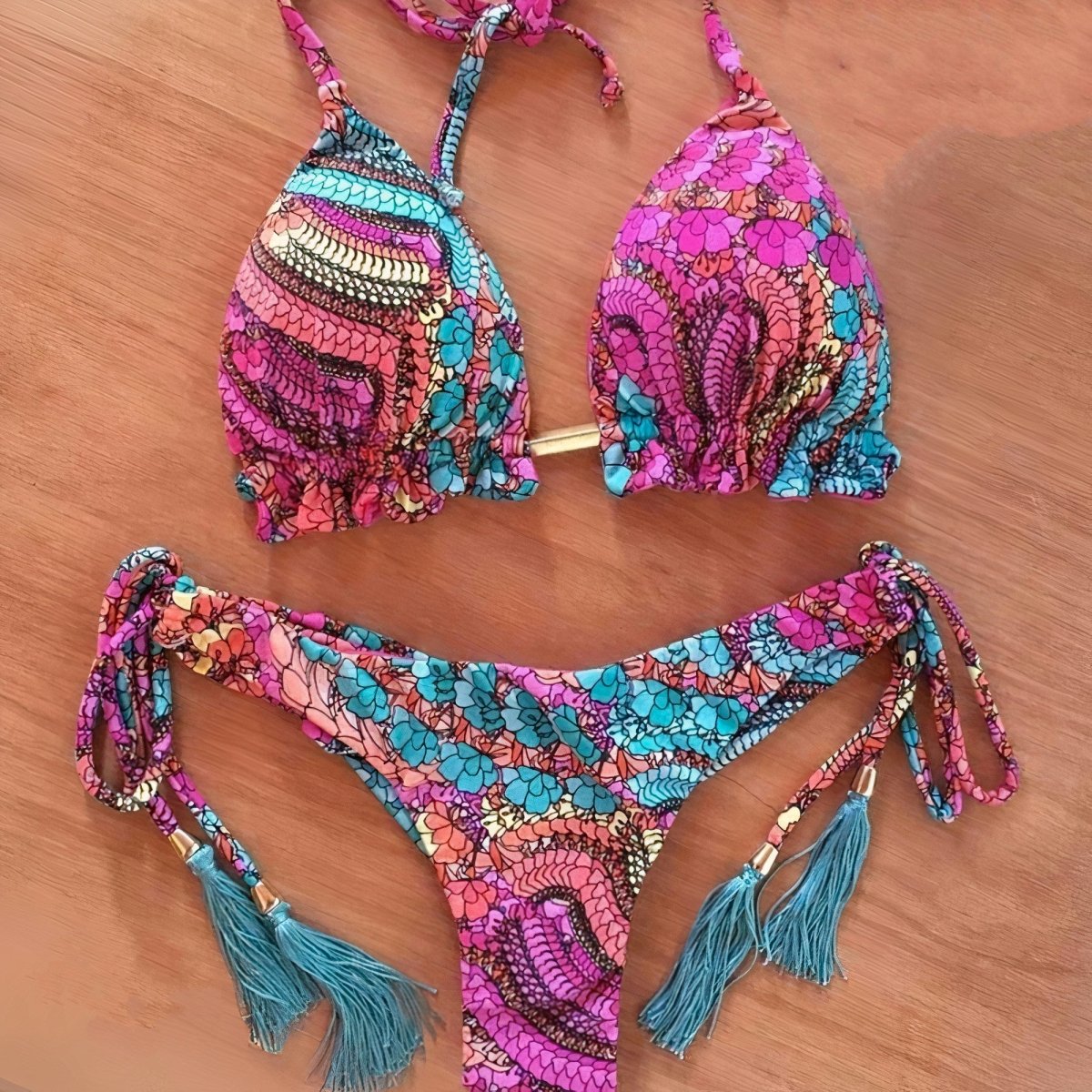 Sienna Tassel Bikini - Time & West