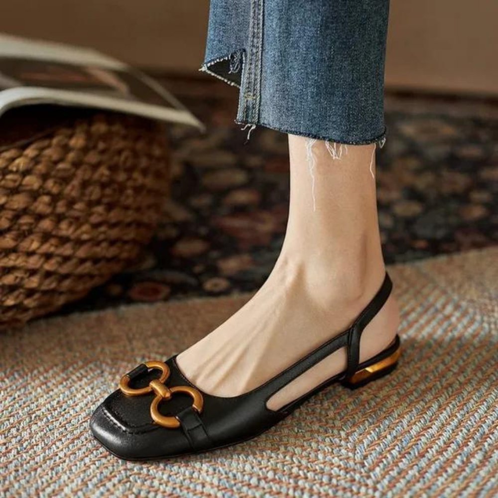 Sophia Square Heel Flats - Aeon Avenue