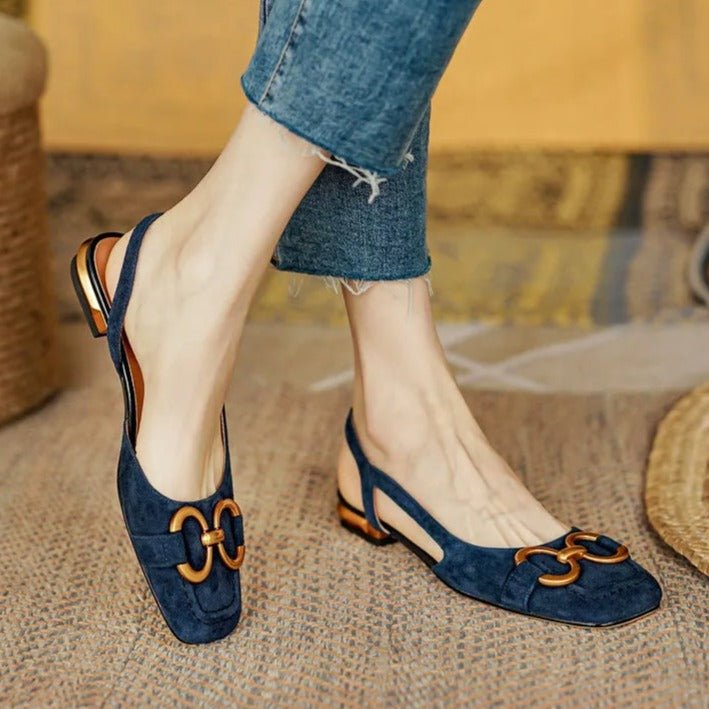 Sophia Square Heel Flats - Aeon Avenue