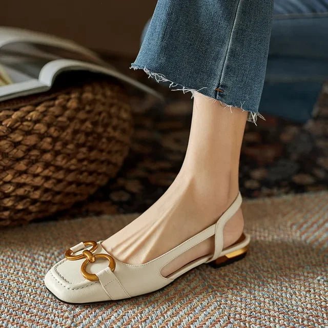 Sophia Square Heel Flats - Aeon Avenue