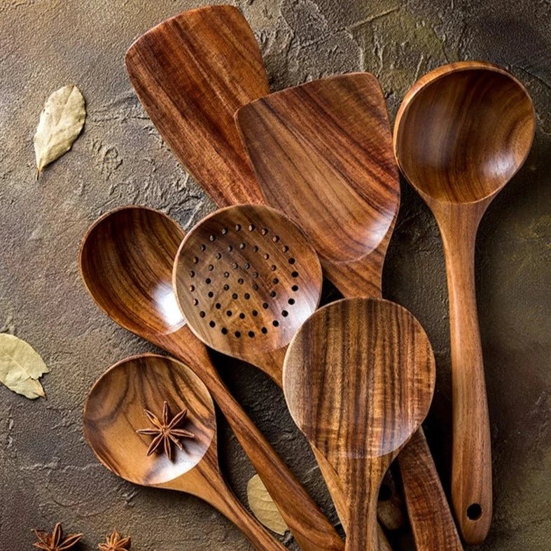 Teakwood Utensil Set - Boncini