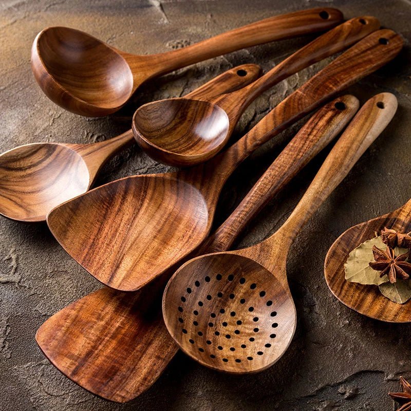 Teakwood Utensil Set - Boncini