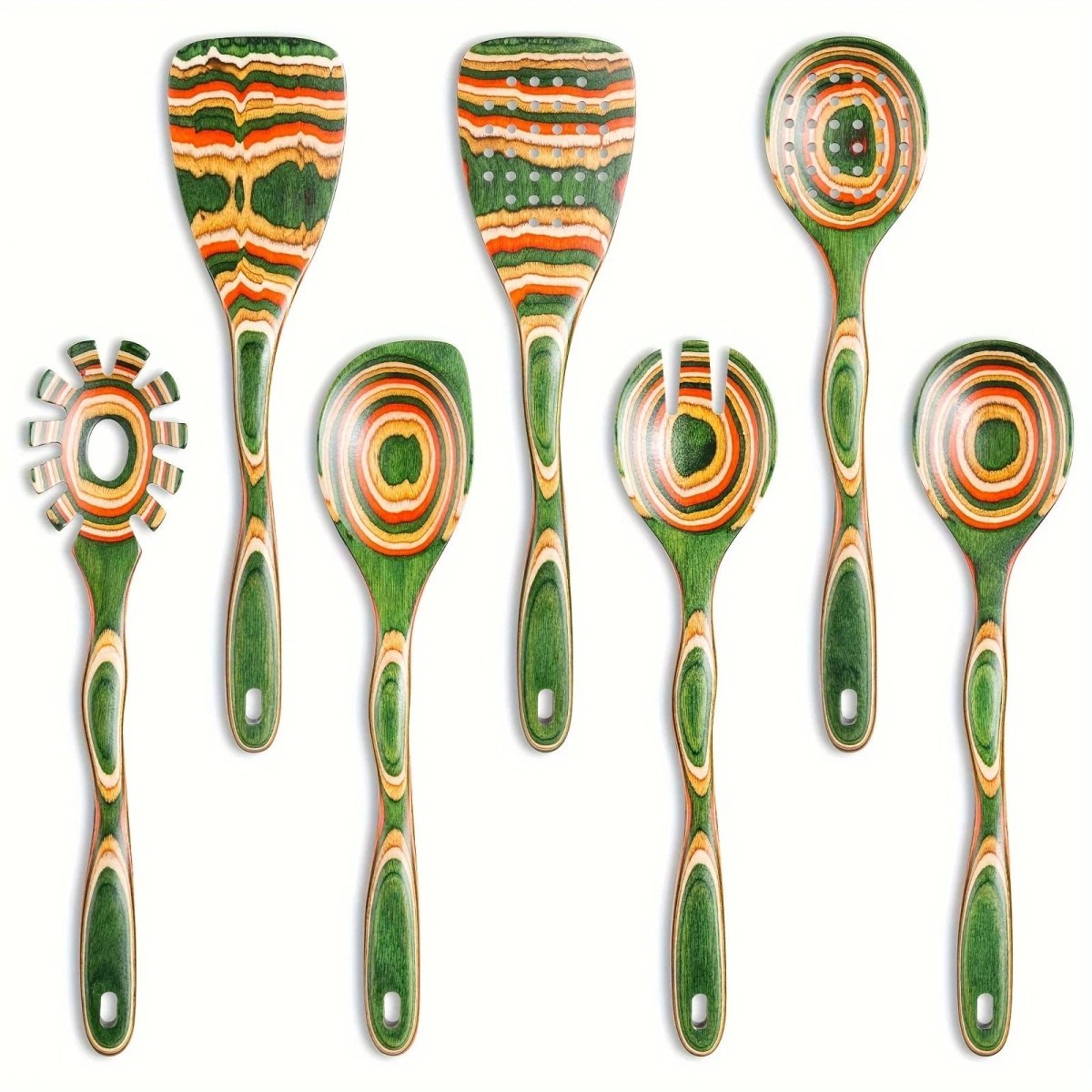 7-Piece Exotic Pakka Wood Utensil Set - Time & West