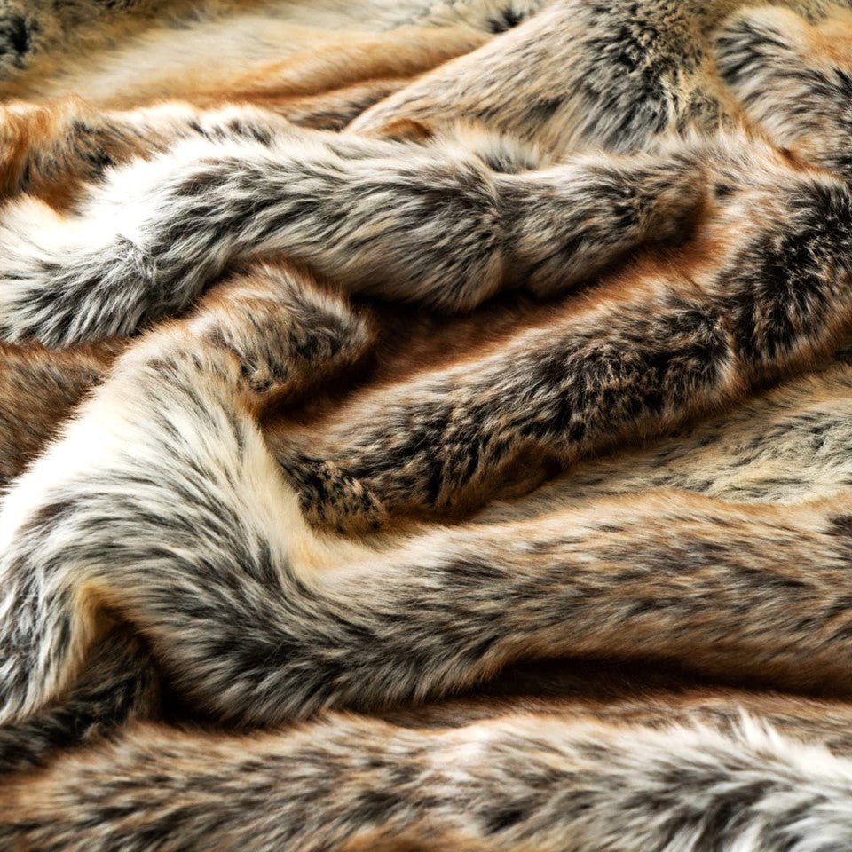 Faux Fur Throw Blanket - Time & West