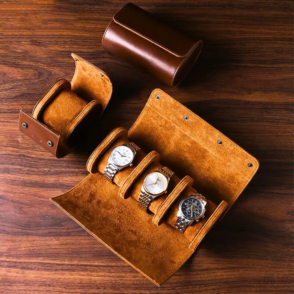 Leatherette Watch Case - Time & West