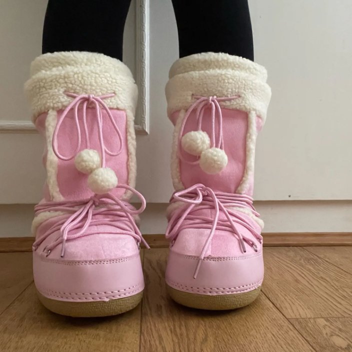 Pink Eskimo Boots - Time & West