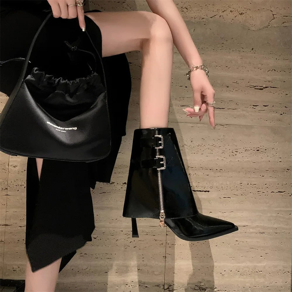 Vogue Vamp Ankle Booties - Time & West